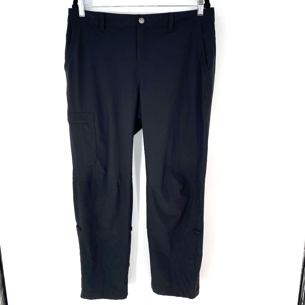 REI Co-Op Kornati Roll Up Tech Pants Black Hiking Women's 12 Petite